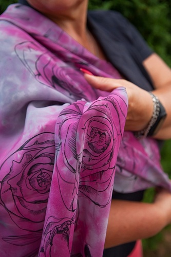 Готовые платки и шарфы из натурального шёлка